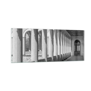 Glasbild - Bild auf glas - Sonnige Arkade - 100x40 cm