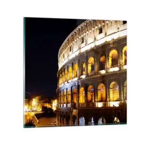 Glasbild - Bild auf glas - Es ist Zeit, die Spiele zu beginnen - 60x60 cm