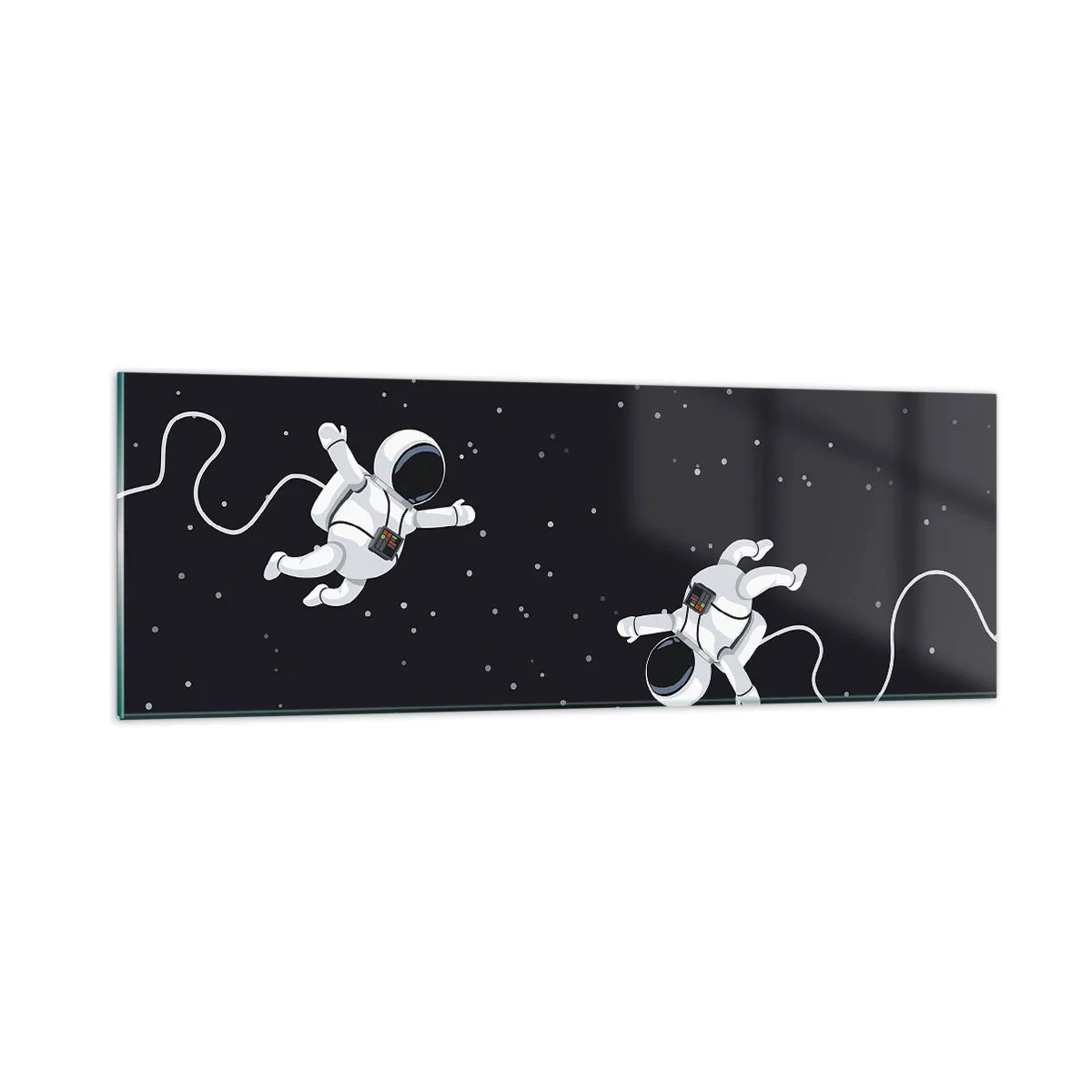 Glasbild - Bild auf glas - Kosmischer Tanz - 90x30 cm