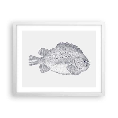 Poster in einem weißen Rahmen - Für das Album des Naturforschers - 50x40 cm