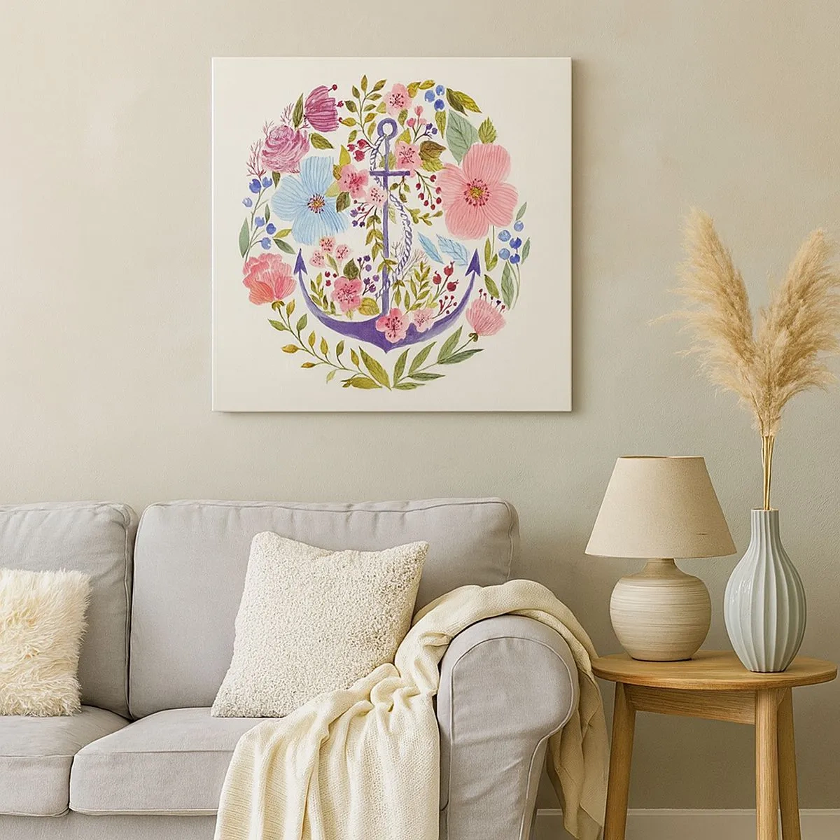 Bild auf Leinwand - Leinwandbild - Guter Traum eines Seemanns - 30x30 cm