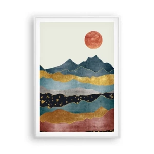 Poster in einem weißen Rahmen - Ein Querschnitt durch die Welt - 70x100 cm