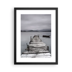 Poster in einem schwarzem Rahmen - Du kannst morgen gehen - 30x40 cm