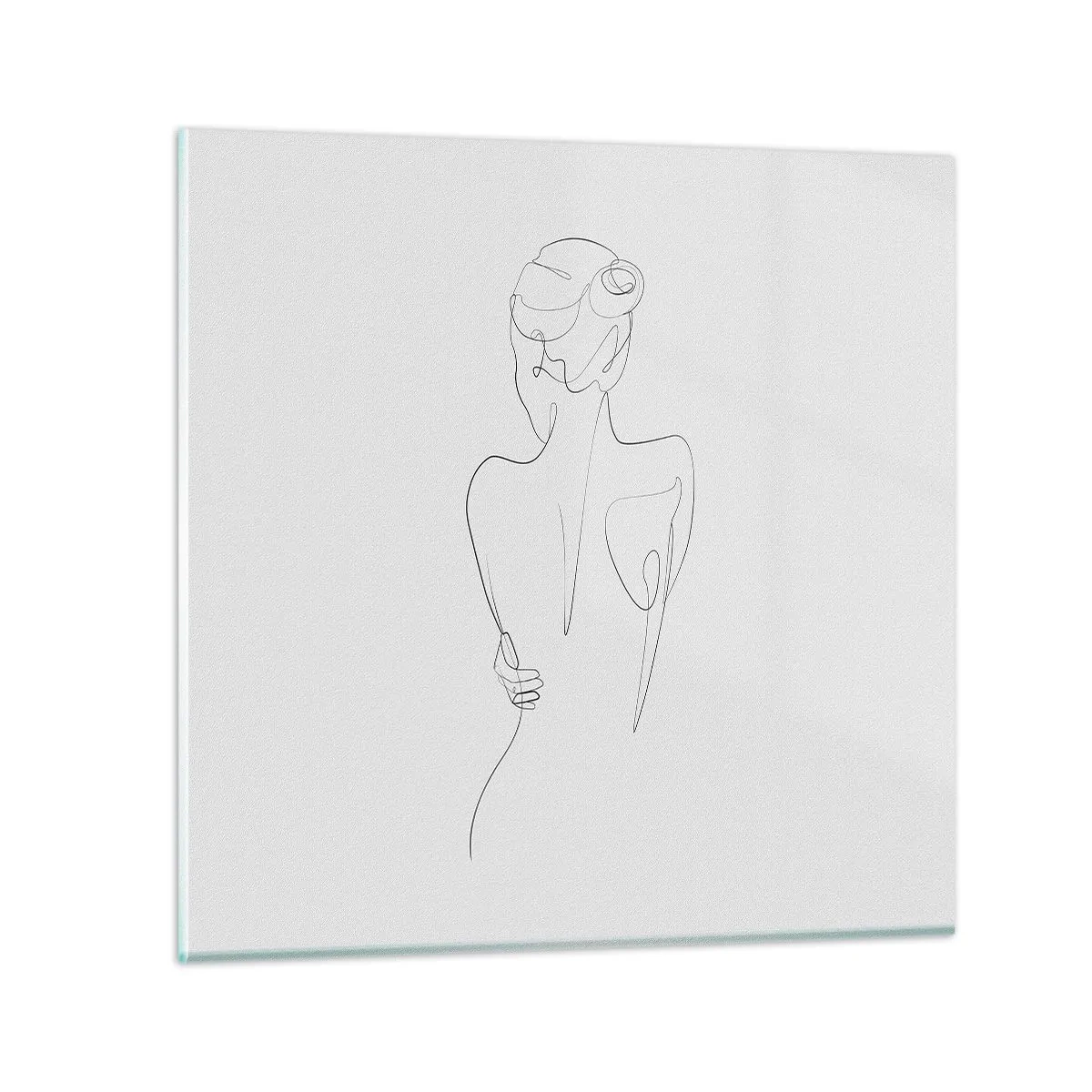 Glasbild - Bild auf glas - Körpermusik - 40x40 cm