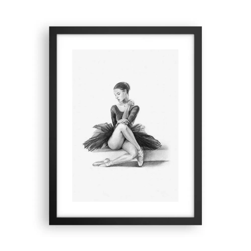 Poster in einem schwarzem Rahmen - Vom Tanz verzaubert - 30x40 cm