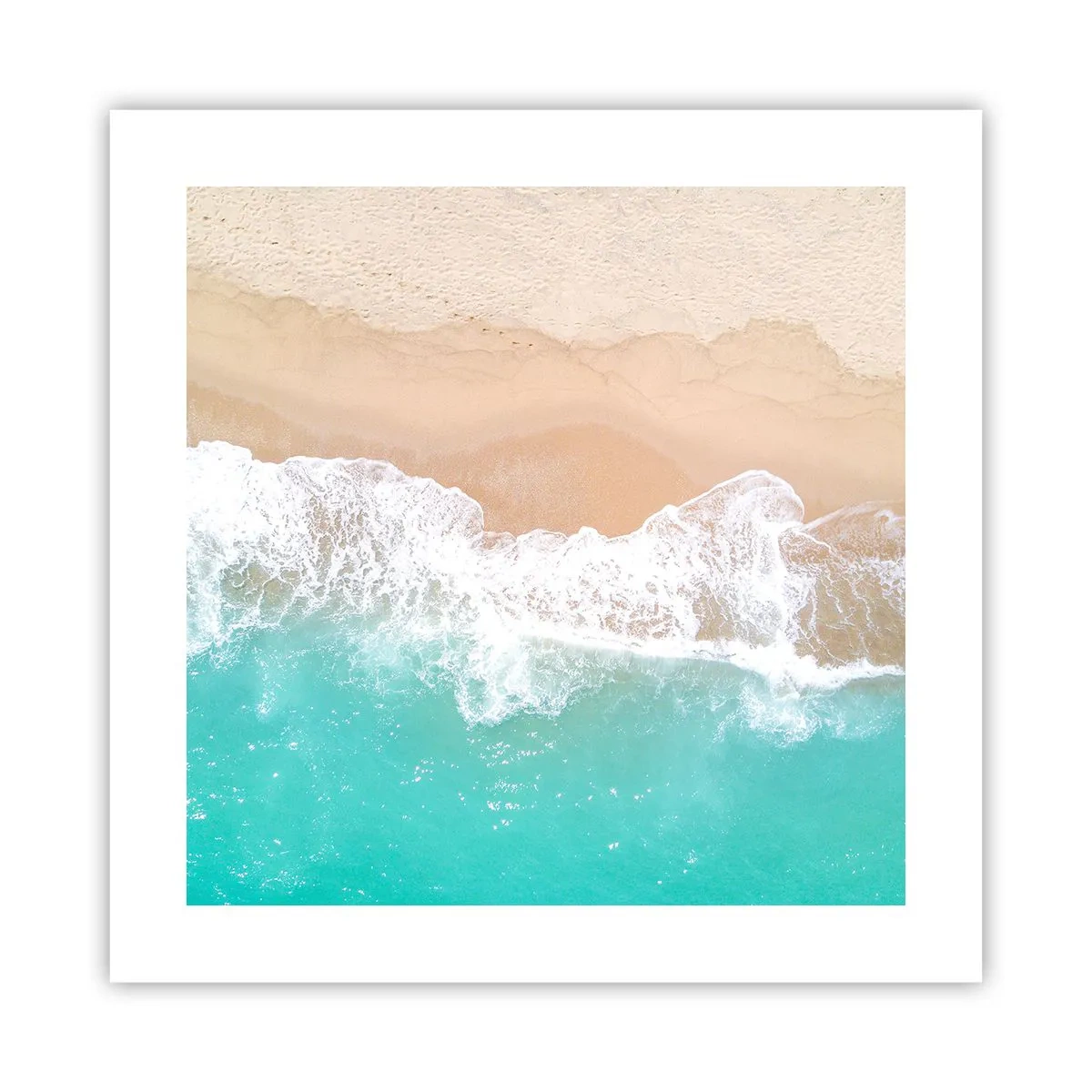 Poster - Eine streichelnde Berührung - 40x40 cm