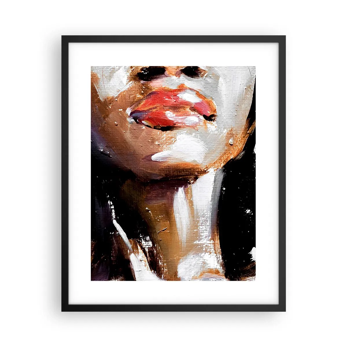 Poster in einem schwarzem Rahmen - Stolz ohne Vorurteile - 40x50 cm