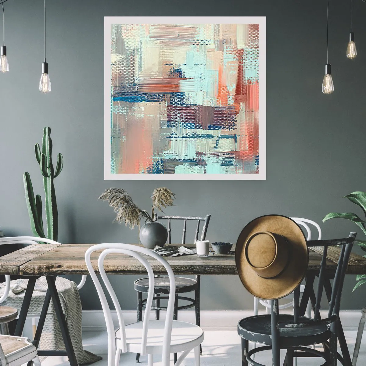 Poster - Zum Licht kommen - 50x50 cm