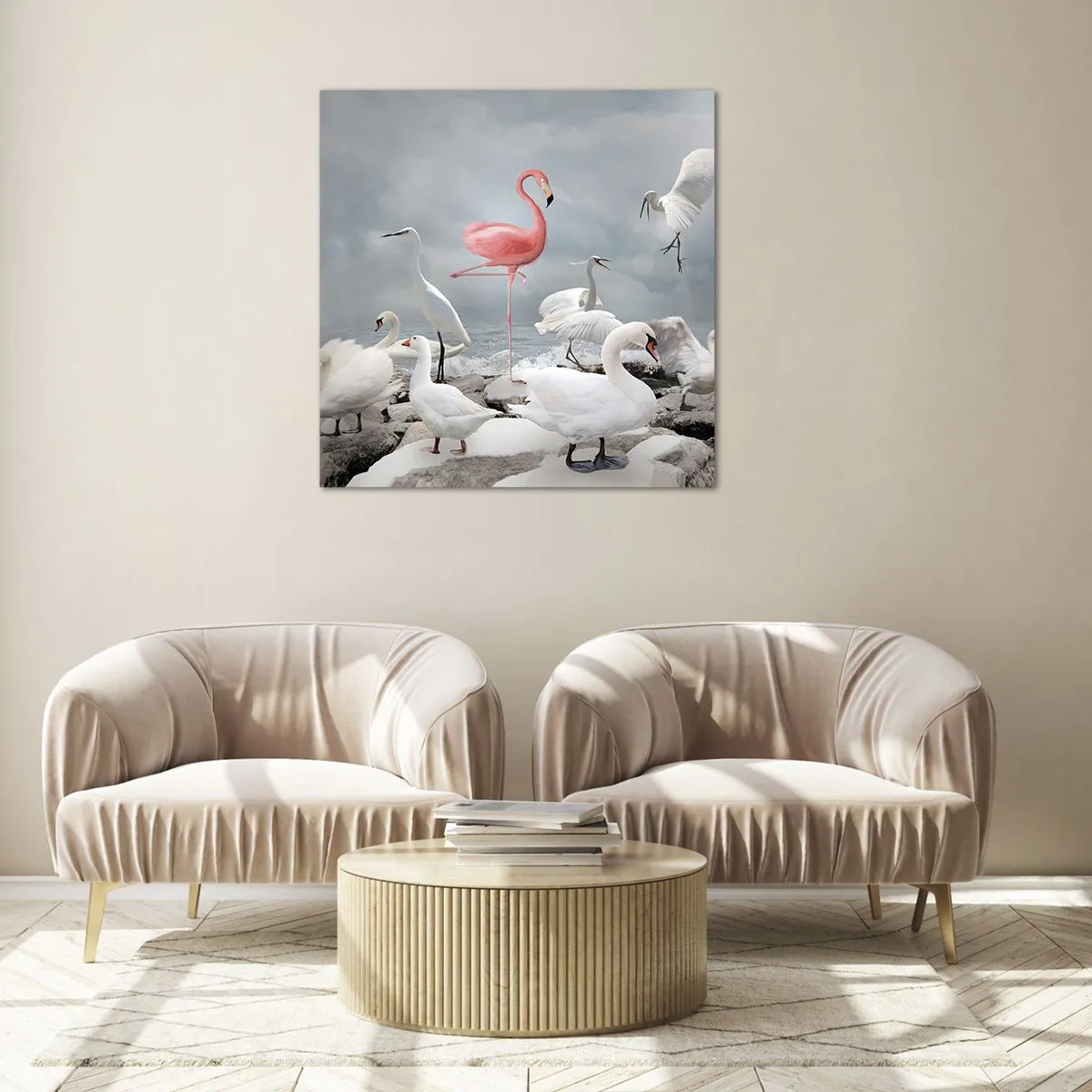 Glasbild - Bild auf glas - Wie kam ich hier hin? - 50x50 cm