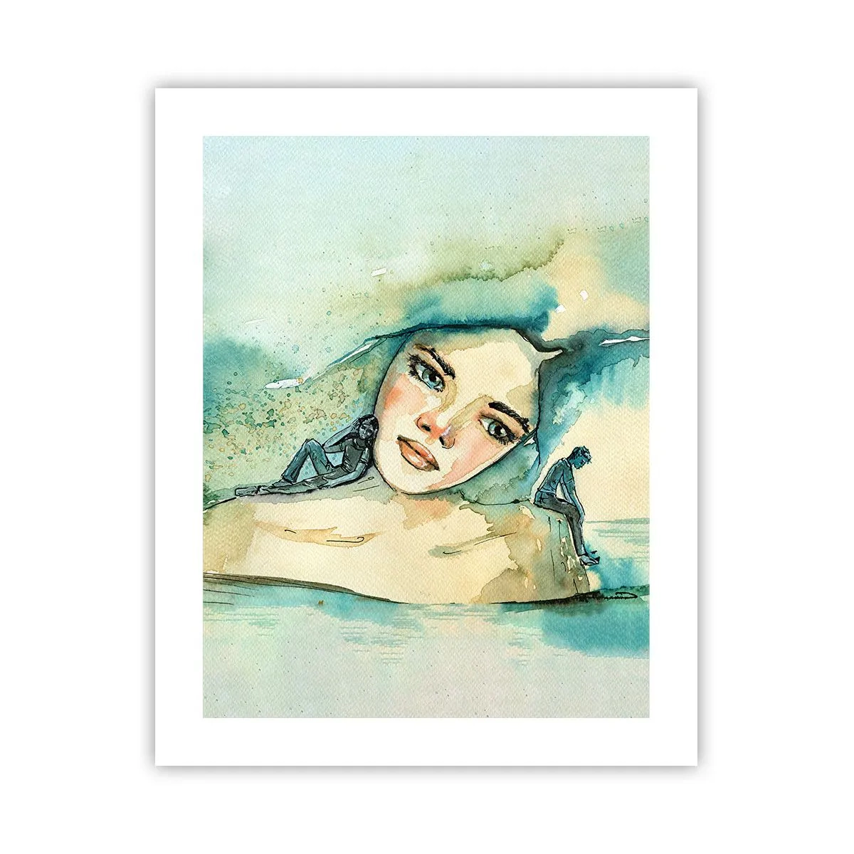 Poster - Bin ich blau? - 40x50 cm