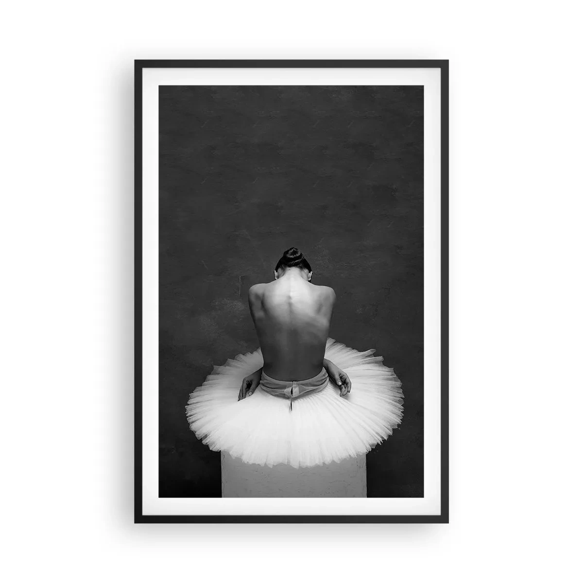 Poster in einem schwarzem Rahmen - Es blüht gerade - 61x91 cm