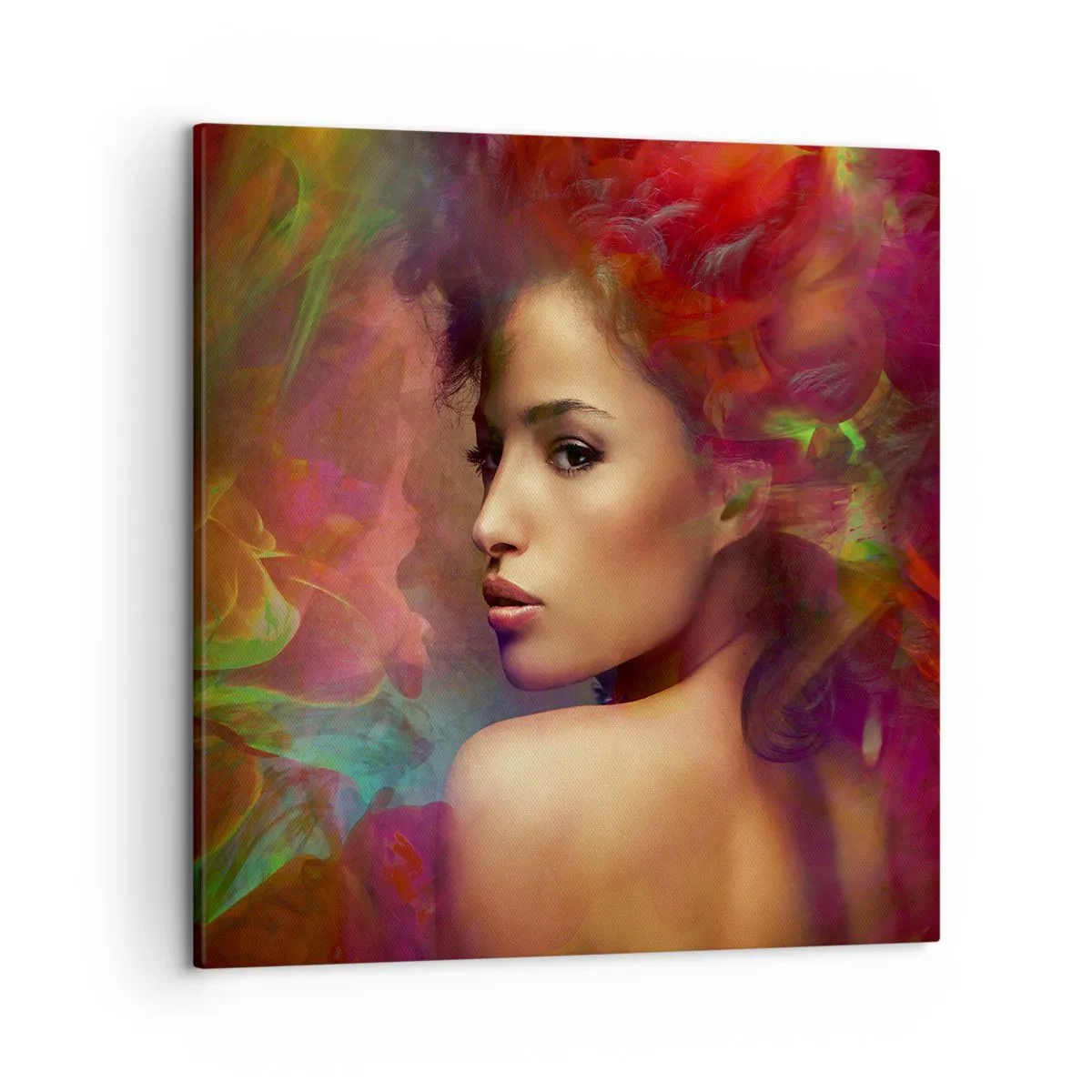 Bild auf Leinwand - Leinwandbild - Schöner als ein Regenbogen, so zart wie ein Nebel - 50x50 cm