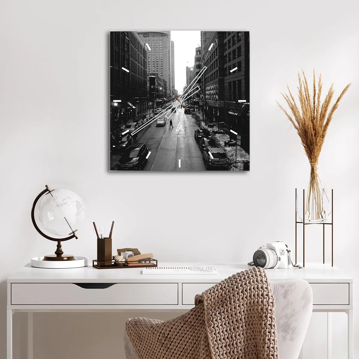 Wanduhr - Glasuhr - Ein weiterer Tag wie jeder andere Tag - 30x30 cm