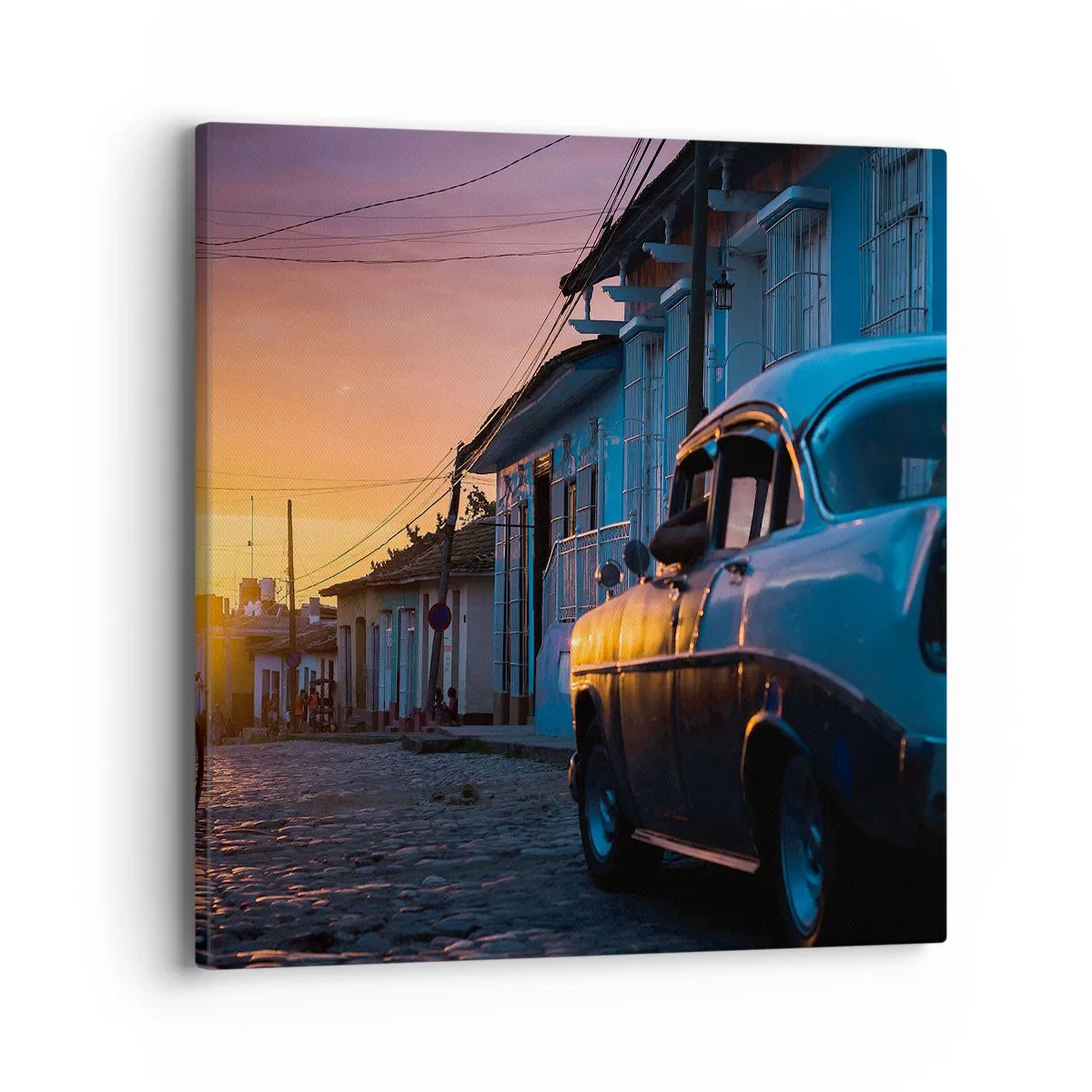 Bild auf Leinwand - Leinwandbild - Hier vergeht die Zeit - 40x40 cm