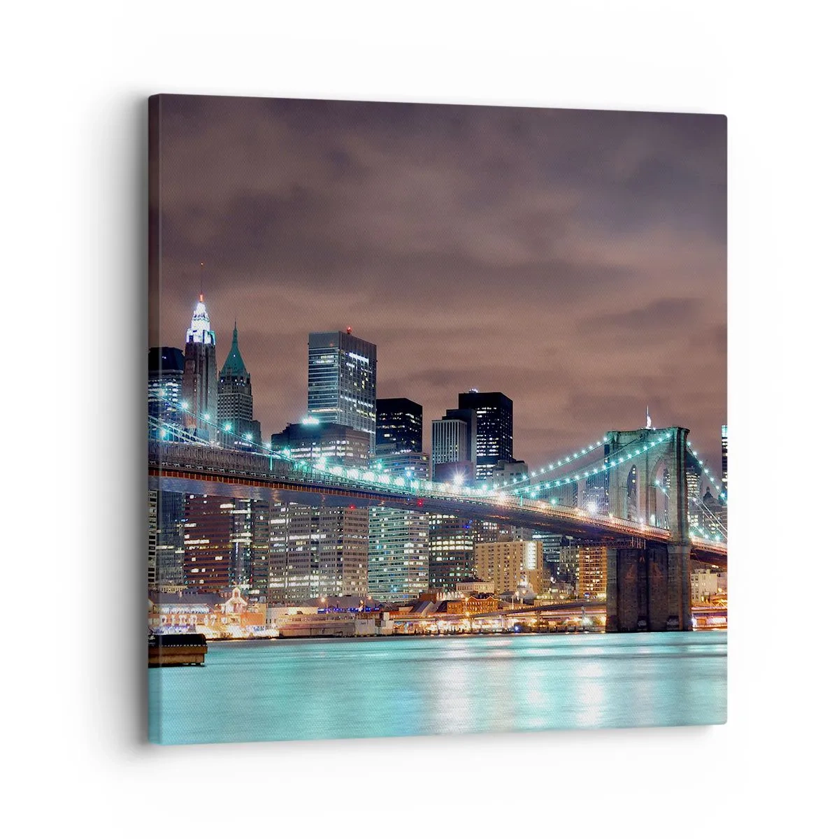 Bild auf Leinwand - Leinwandbild - Lichter der Großstadt - 30x30 cm