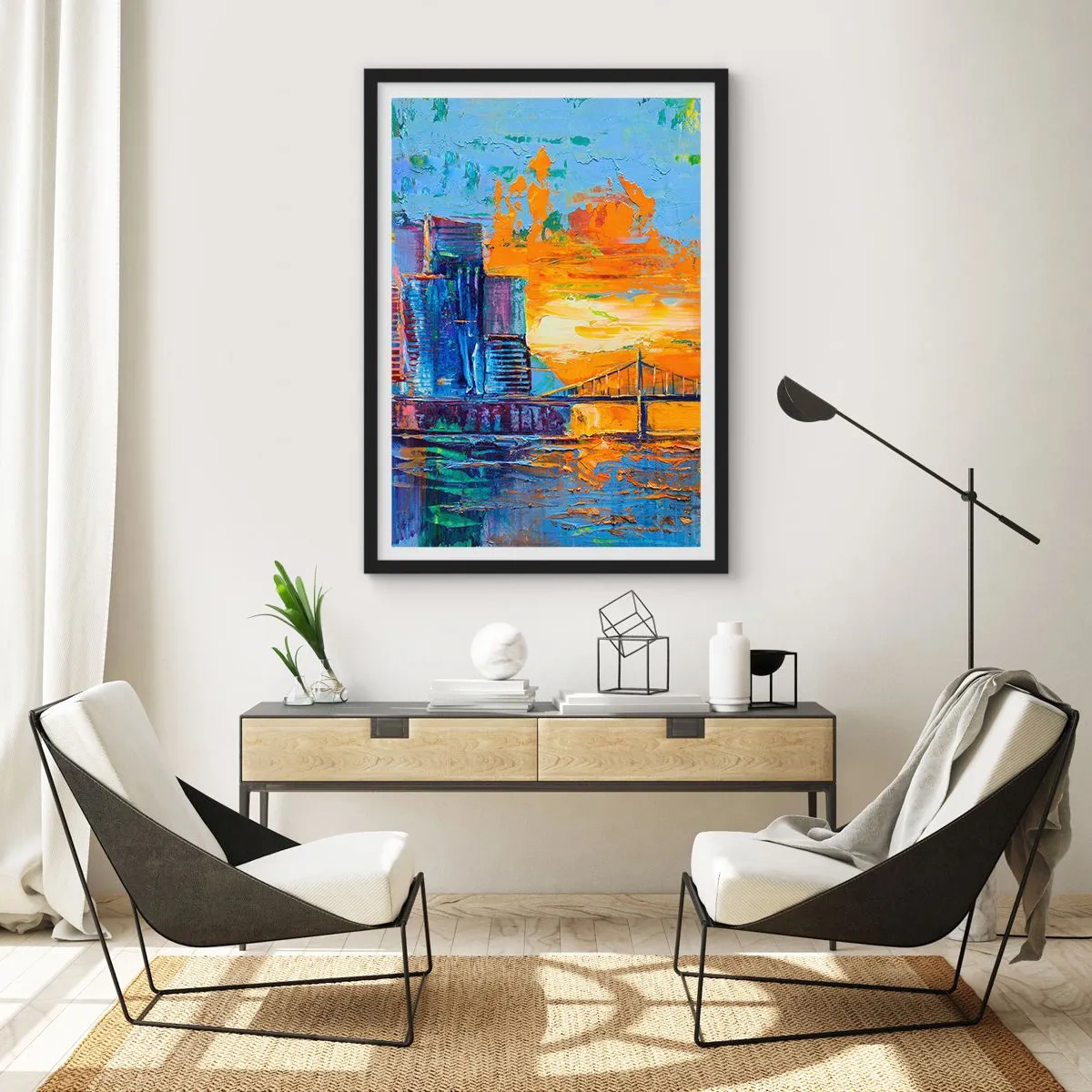 Poster in einem schwarzem Rahmen - Kultur und Natur - 30x40 cm