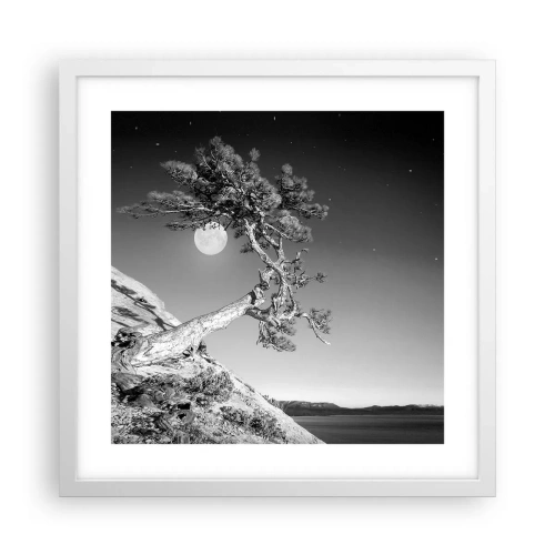 Poster in einem weißen Rahmen - Siegreiche Kämpferin - 40x40 cm