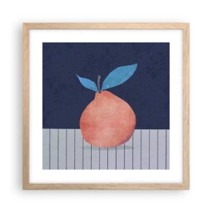 Poster in einem Rahmen aus heller Eiche - Konvexität und Ebene - 40x40 cm