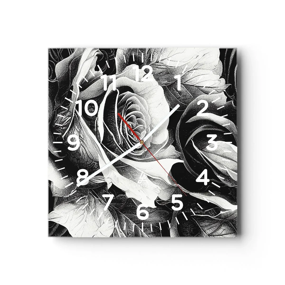 Wanduhr - Glasuhr - Immer Königin - 40x40 cm