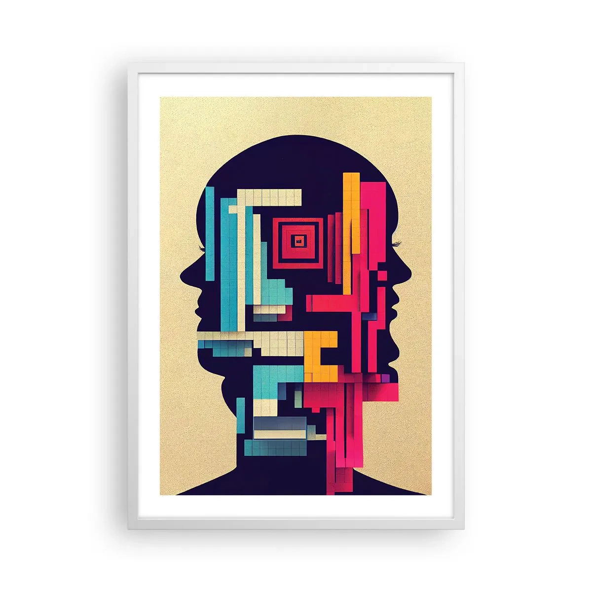 Poster in einem weißen Rahmen - Neue Anleihen - 50x70 cm