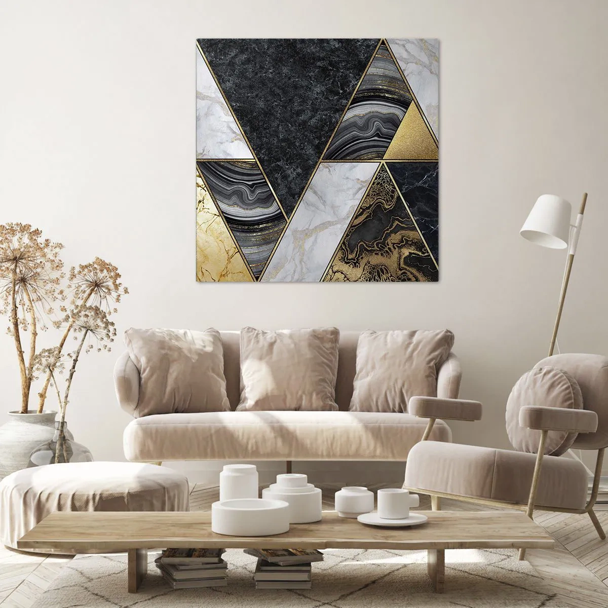 Bild auf Leinwand - Leinwandbild - Stein um Stein - 70x70 cm