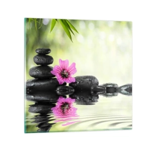 Glasbild - Bild auf glas - Zeit für die Seele - 30x30 cm