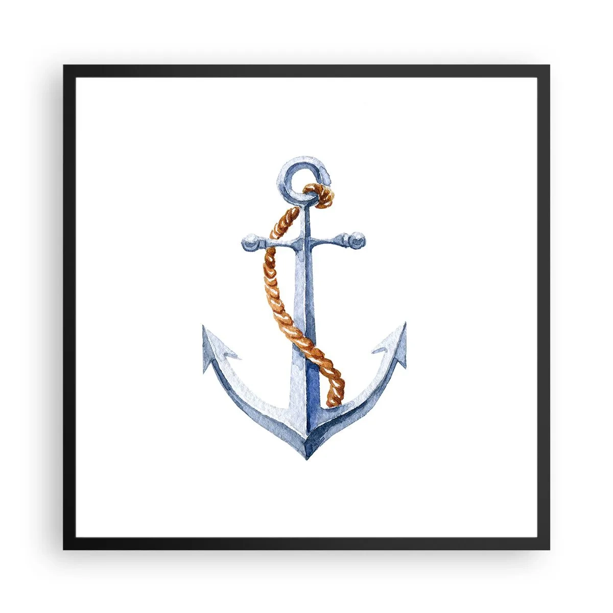 Poster in einem schwarzem Rahmen - Ahoi Abenteuer! - 60x60 cm