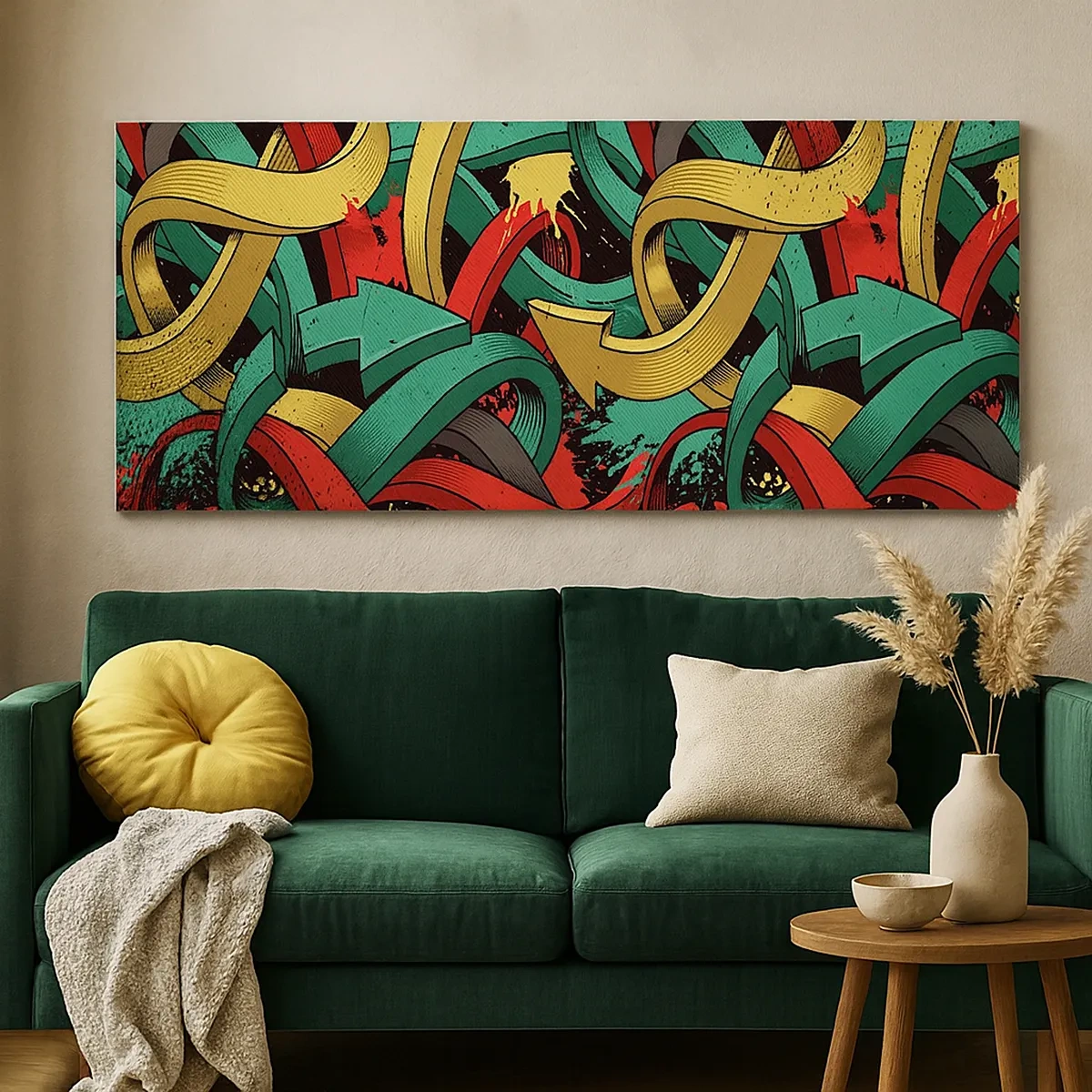 Bild auf Leinwand - Leinwandbild - Welcher Weg zum Ziel? - 30x30 cm