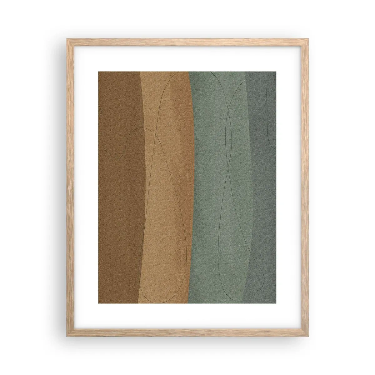 Poster in einem Rahmen aus heller Eiche - Horizontale Komposition - 40x50 cm