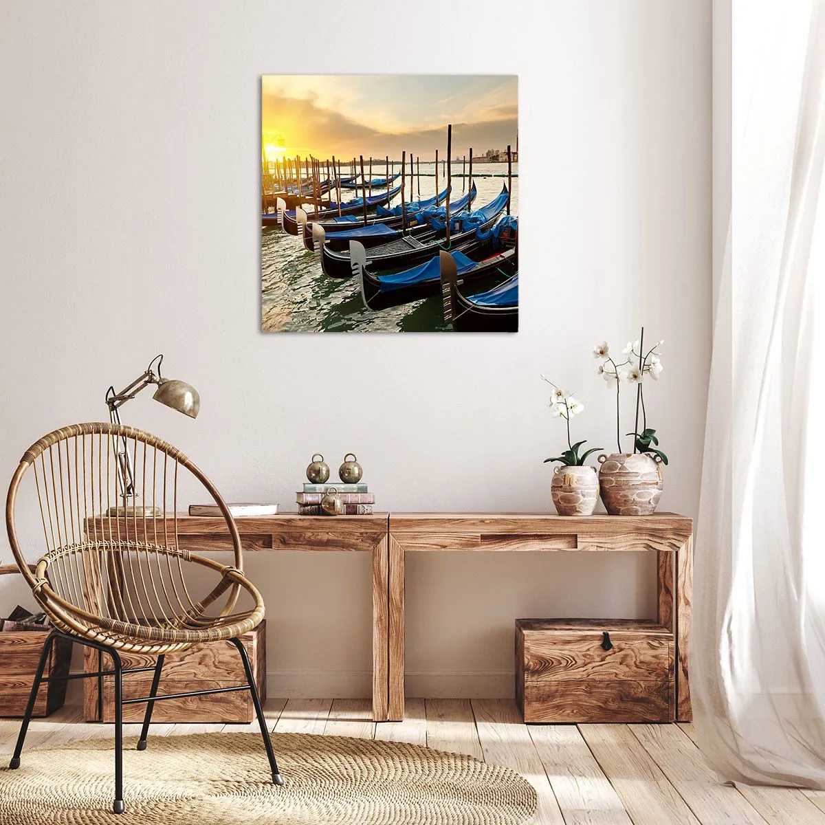 Bild auf Leinwand - Leinwandbild - Bevor das Summen kommt - 40x40 cm