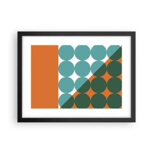 Poster in einem schwarzem Rahmen - Nach oben und schräg - 40x30 cm