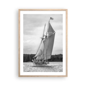 Poster in einem Rahmen aus heller Eiche - Brüder des Windes - 50x70 cm