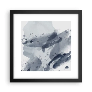 Poster in einem schwarzem Rahmen - Eine Studie über die Natur des Wassers - 30x30 cm