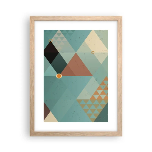 Poster in einem Rahmen aus heller Eiche - Einheit der Vielheit, Vielheit der Einheit - 30x40 cm