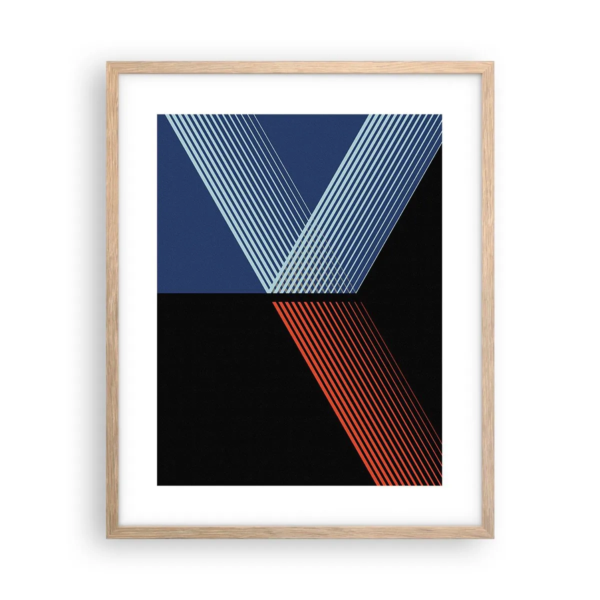 Poster in einem Rahmen aus heller Eiche - Eine einfache Geschichte - 40x50 cm