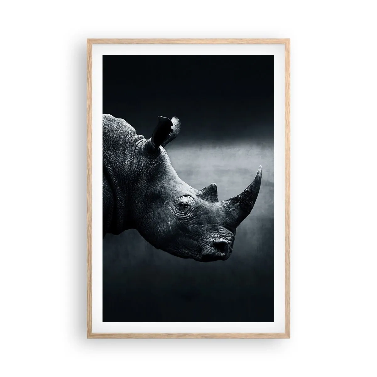 Poster in einem Rahmen aus heller Eiche - Richtiges Profil - 61x91 cm