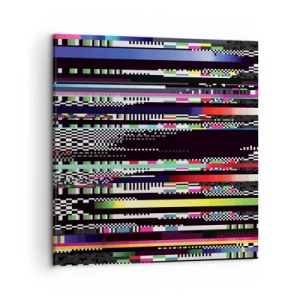 Bild auf Leinwand - Leinwandbild - Das Kontrollbild der Realität - 50x50 cm