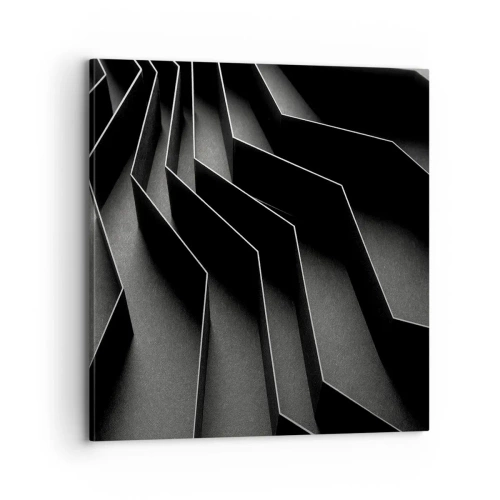 Bild auf Leinwand - Leinwandbild - Räumliche Ordnung - 70x70 cm
