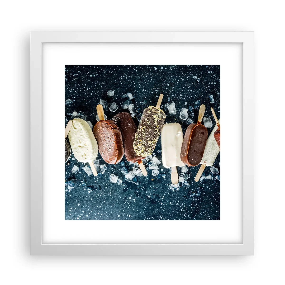 Poster in einem weißen Rahmen - Geschmack des heißen Sommers - 30x30 cm