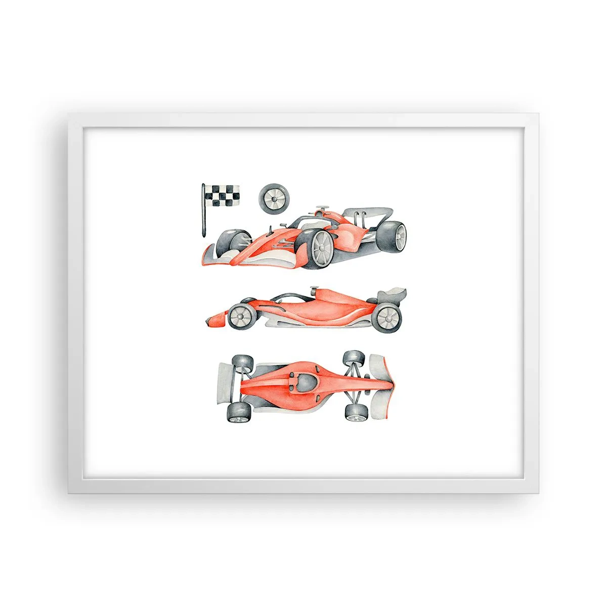 Poster in einem weißen Rahmen - Dem Traum folgen - 50x40 cm