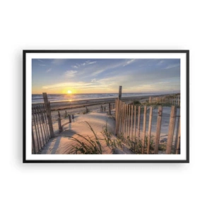 Poster in einem schwarzem Rahmen - Schein und Schatten des Windes - 91x61 cm