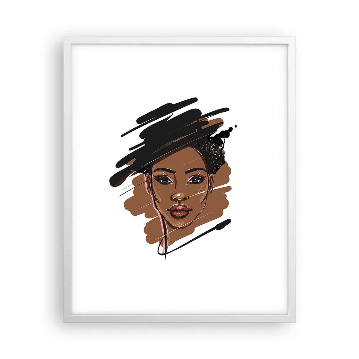 Poster in einem weißen Rahmen - Süß wie Schokolade - 40x50 cm