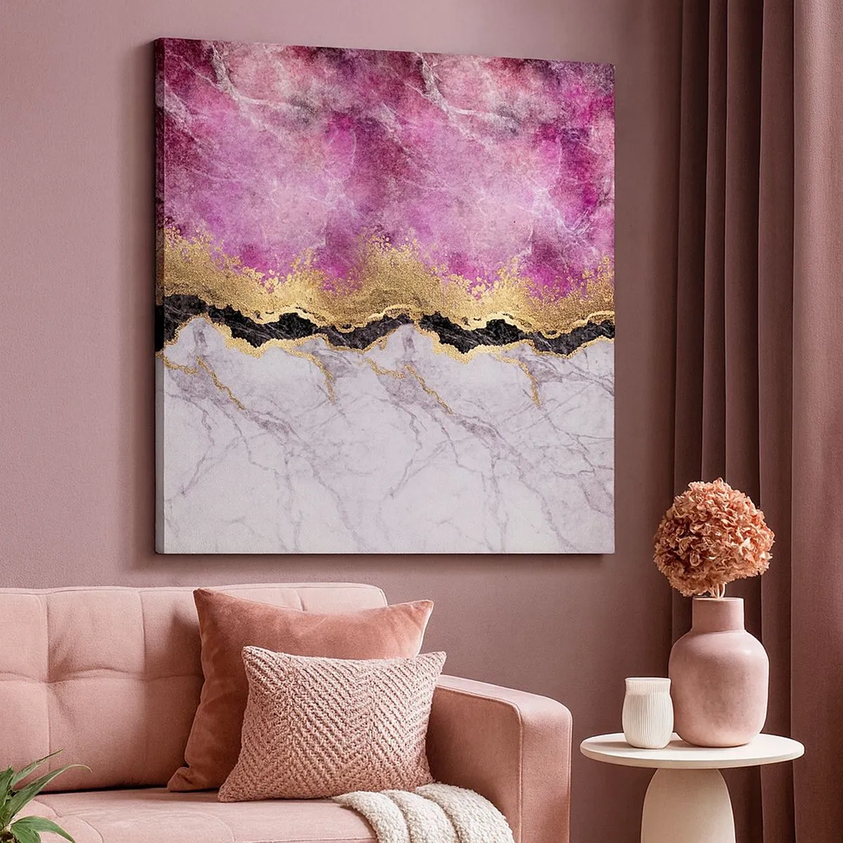 Bild auf Leinwand - Leinwandbild - An der Grenze - 30x30 cm