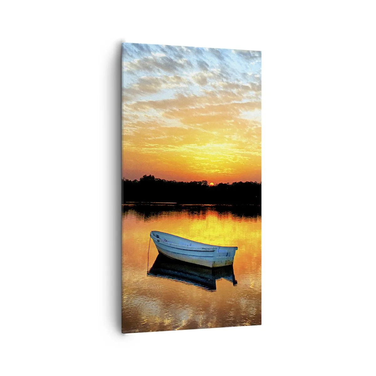 Bild auf Leinwand - Leinwandbild - Schauen, hören, meditieren - 65x120 cm