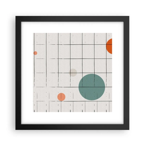 Poster in einem schwarzem Rahmen - Gefangen. Wir oder sie? - 30x30 cm