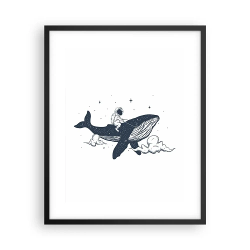 Poster in einem schwarzem Rahmen - Weltraumabenteuer - 40x50 cm