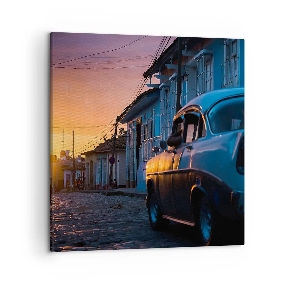 Bild auf Leinwand - Leinwandbild - Hier vergeht die Zeit - 50x50 cm