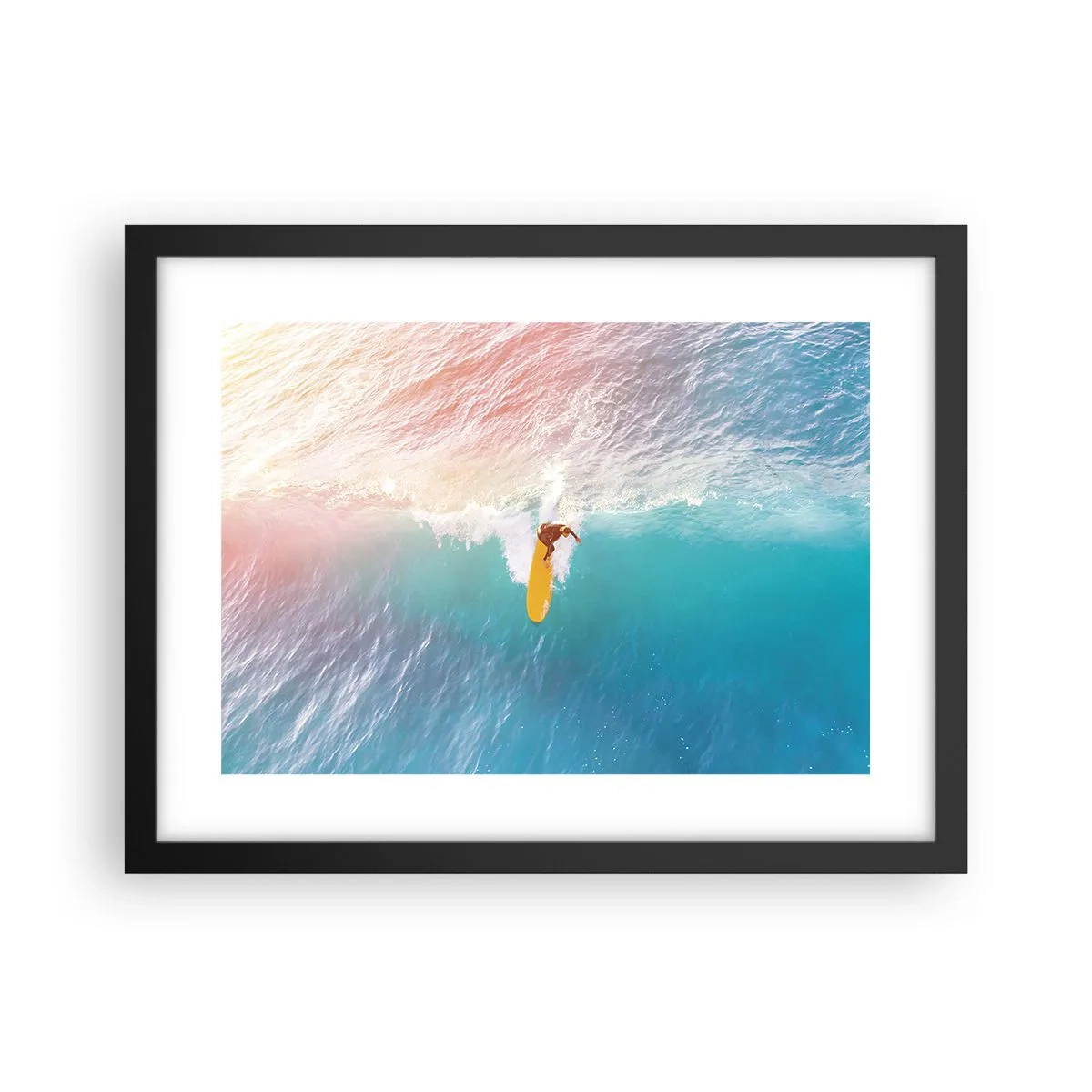 Poster in einem schwarzem Rahmen - Der Ozeanreiter - 40x30 cm