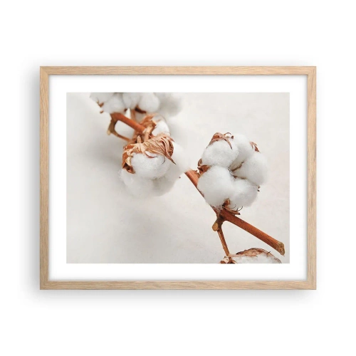 Poster in einem Rahmen aus heller Eiche - Nur umarmen - 50x40 cm