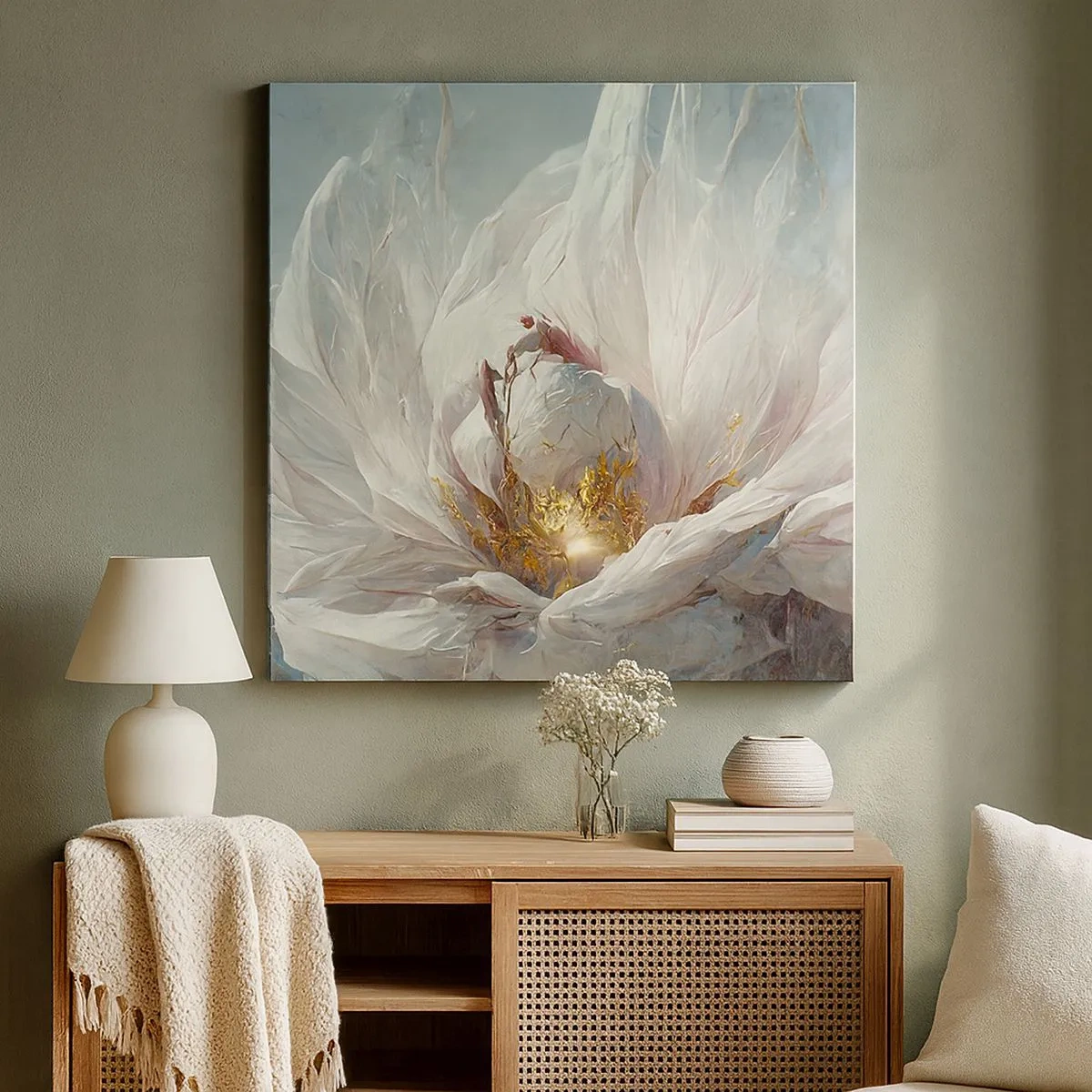 Bild auf Leinwand - Leinwandbild - Sie blüht alle hundert Jahre einmal - 30x30 cm